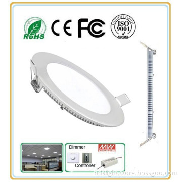 Slim LED Down light, LED Panel Light, 6W 12W 18W 24W LED Recessed downlight